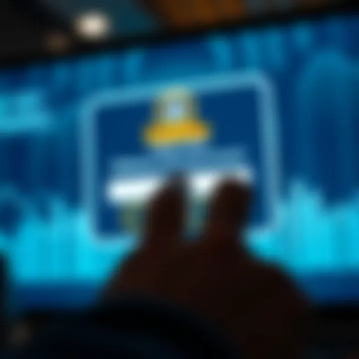 User entering credentials on a secure digital login screen for a casino platform