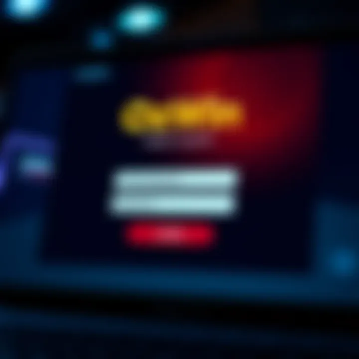 User interface showing the OzWin platform login screen with username and password fields