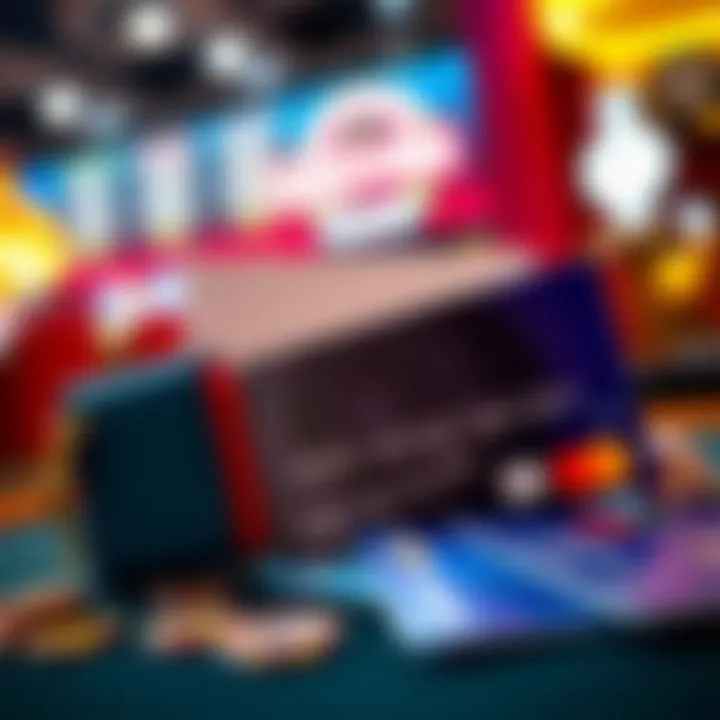 Digital wallet and credit card symbols representing diverse payment options for Australian players