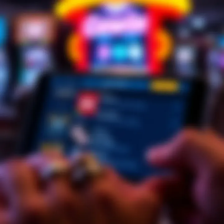 Mobile device screen displaying Ozwin Mobile downloadable content menu with icons and options