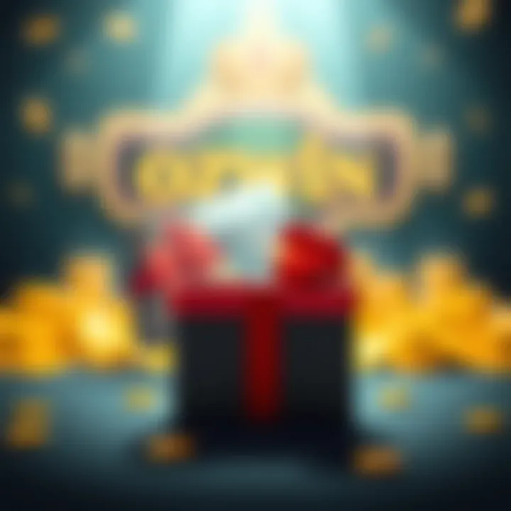 Illustration of digital wallet and gift box symbolizing no deposit bonus benefits