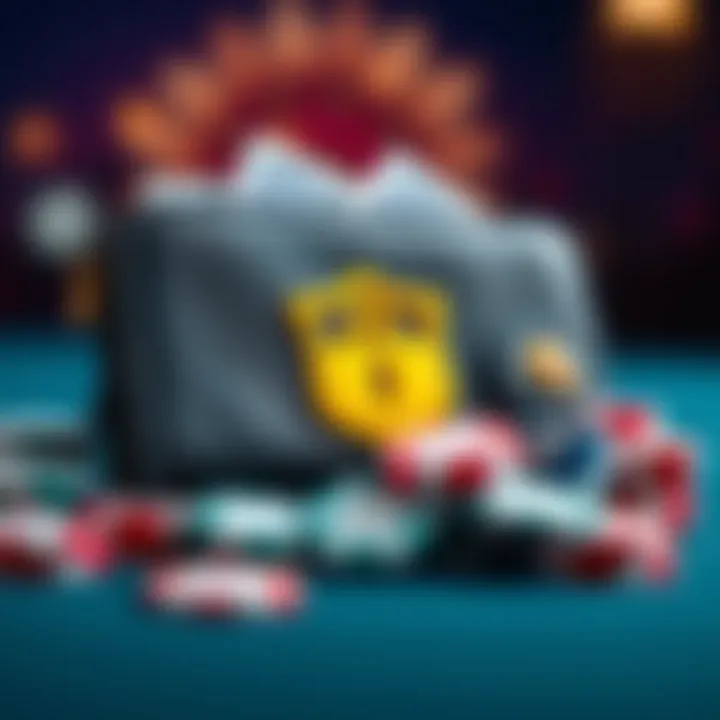 Safe Gaming and Wagering Tips for Ozwin Bonus Users Digital wallet with casino chips symbolizing secure and responsible online gaming