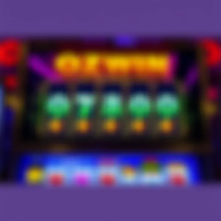Bright digital slot machine screen showcasing bonus rewards