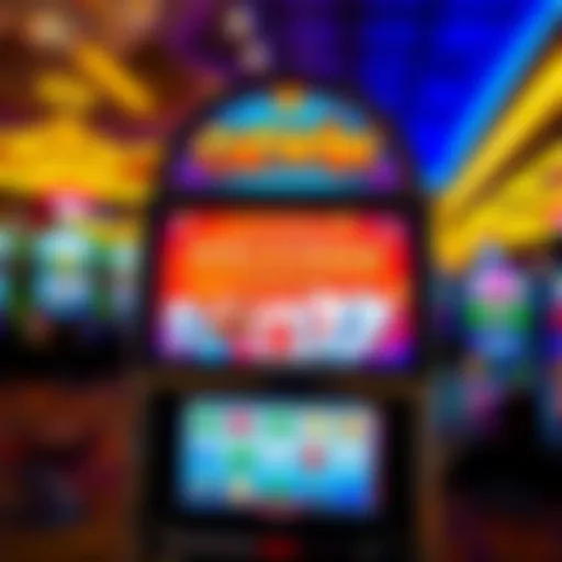 Ozwin No Deposit Bonus Welcome Display Digital slot machine displaying a welcome bonus offer on a bright casino-themed background