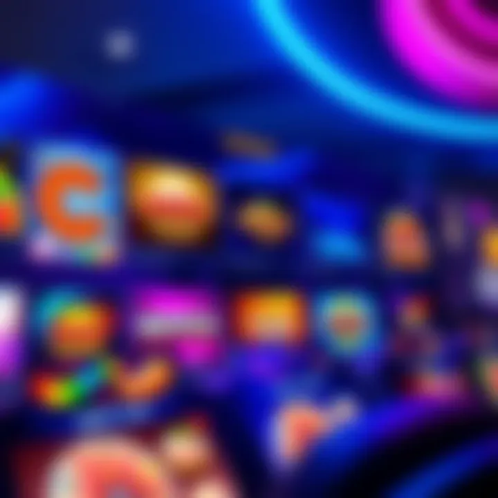 Ozwin Online Casino Game Selection Display A colorful interface showcasing a variety of casino games on Ozwin Online Casino platform