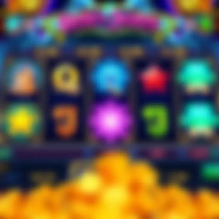Colorful slot machine reels featuring magical symbols and jackpots