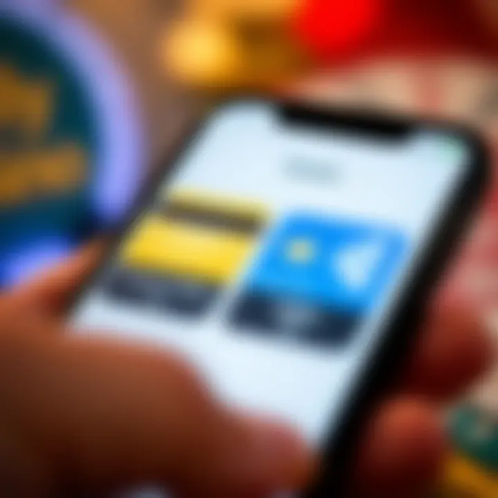 Safe and Convenient Payment Methods at Ozwin Casino Secure online payment options with credit card and digital wallet icons on a mobile device screen