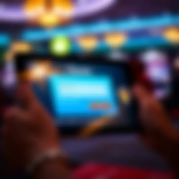 Illustration showing a digital registration form interface on a tablet screen