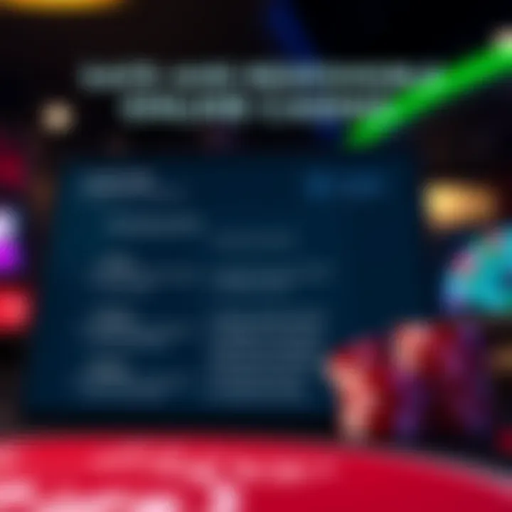 Graphic showing responsible online gaming with a checklist and safe playing tips for Australian casino players