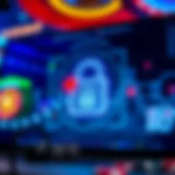 Staying Secure When Using No Deposit Promotions Safe and secure online casino environment with a digital lock and gaming icons representing secure use of no deposit promotions