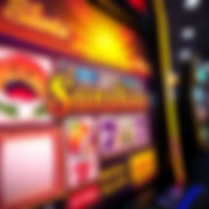 Bright slot machine screen displaying Sunshine Slots game with bonus features