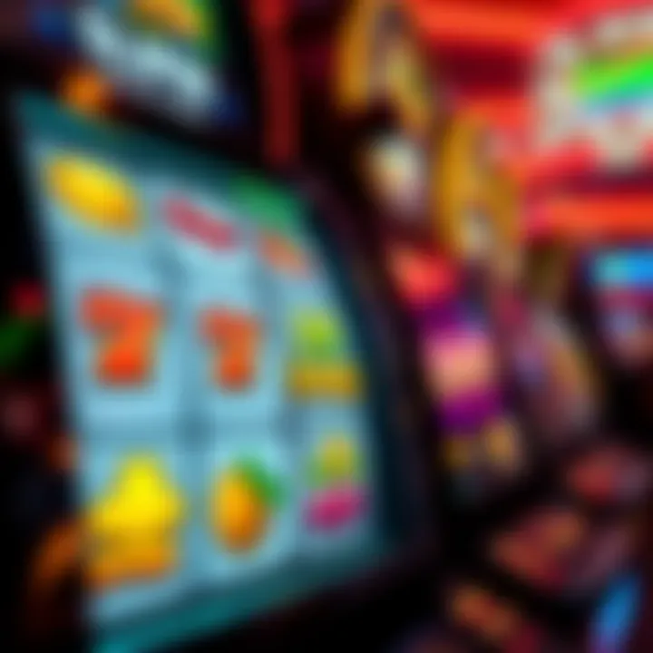 Slot machine reels displaying various symbols with a glowing bonus spin icon