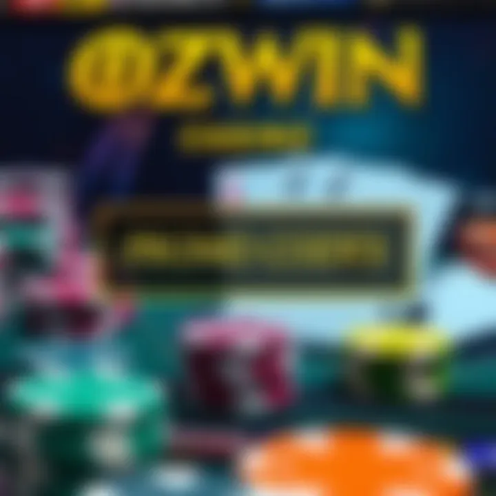 Overview of Ozwin Casino Promo Code Benefits Graphic showing a highlighted promo code on a casino-themed digital interface with poker chips and cards.