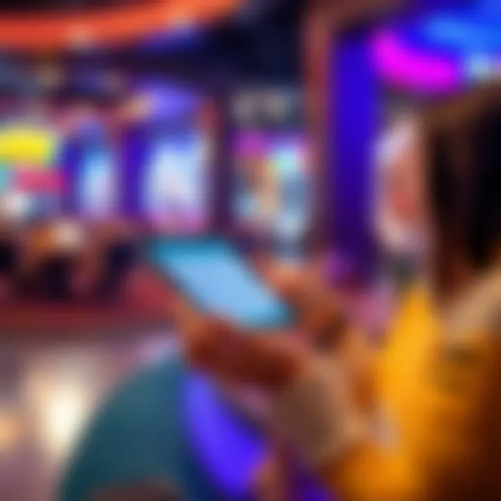 Illustration of Australian player reviewing Ozwin deposit bonus terms on a digital device