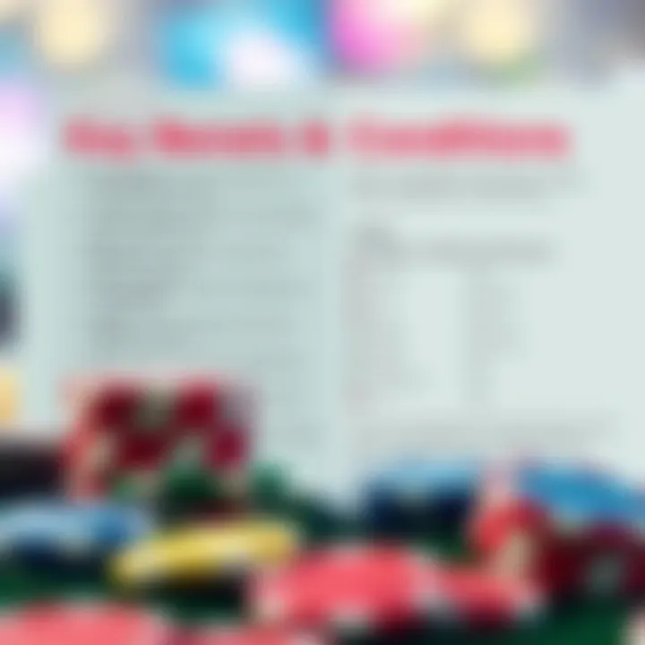 Graphic showing the benefits and limitations of Ozwin no deposit bonuses with casino chips and a checklist