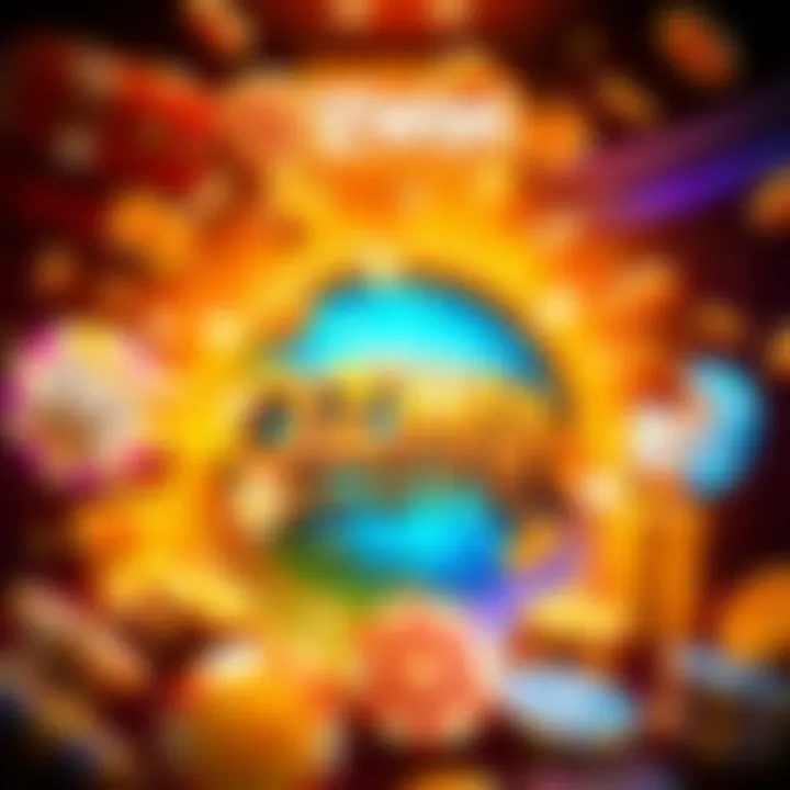 Casino bonus offer visual featuring coins and sparkling rewards