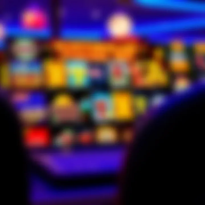 Australian Online Pokies Platforms Showcase Online pokies interface displaying various Australian themed slot games on a digital device