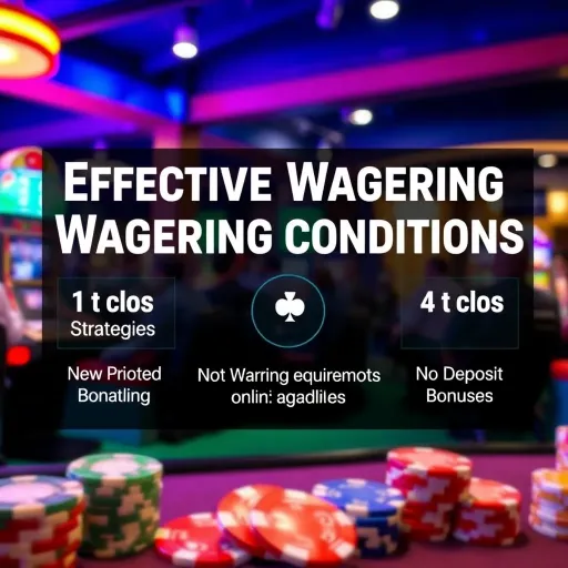 Effective Strategies for Managing Wagering Conditions Graphic showing how players can manage wagering conditions to maximize online gambling rewards