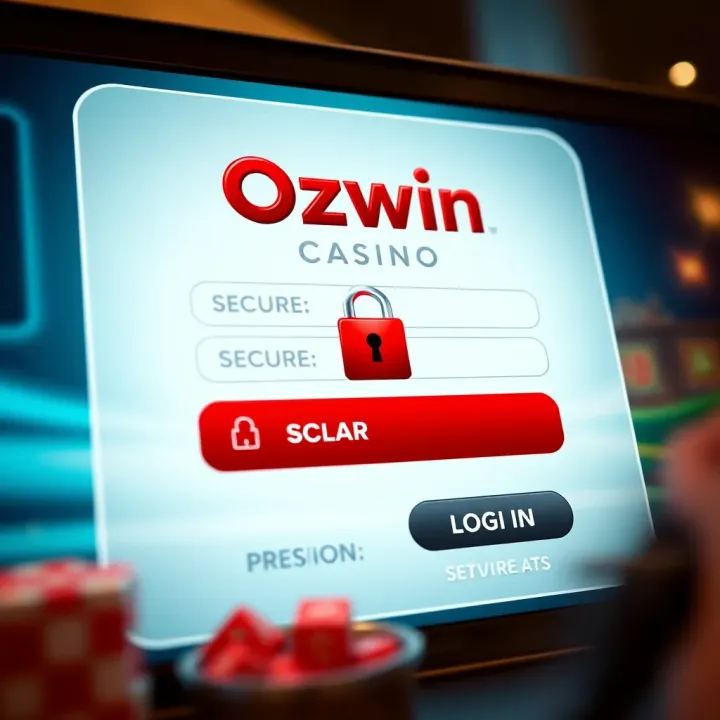 Ozwin Casino Secure Login Interface Login interface of Ozwin Casino showing secure access fields