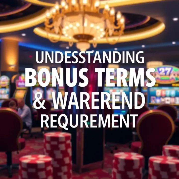 Illustration showing bonus terms and wagering requirements visually explained