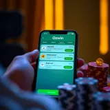 Illustration of mobile device showing deposit and withdrawal options within the Ozwin Casino app