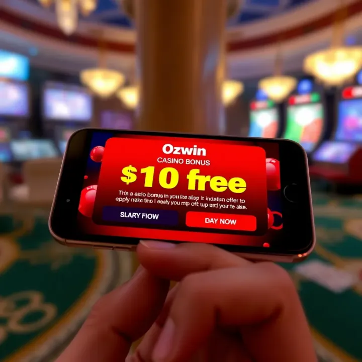 Digital Casino Bonus Notification on Mobile Device Illustration of a digital casino bonus offer notification on a smartphone screen