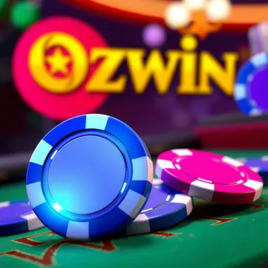 Visual Representation of Ozwin Free Chips Promotion Benefits Illustration showing casino chips with a glowing effect symbolizing free chips promotions